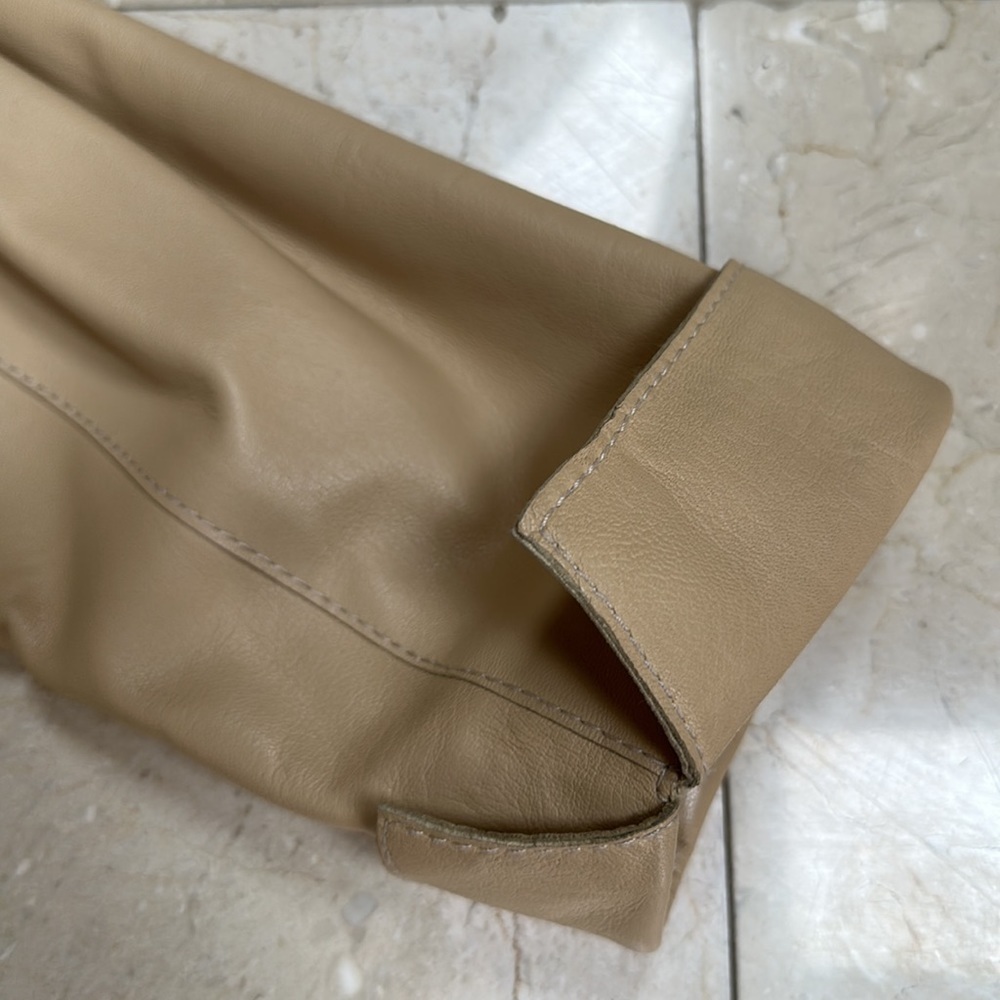Peruzzi leather jacket. Women’s size 50. Tan​​​​​​​​​​​​​​​​​ - Picture 11 of 11